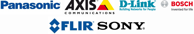 Flir, sony, axis,d-link,bosch,panasonic